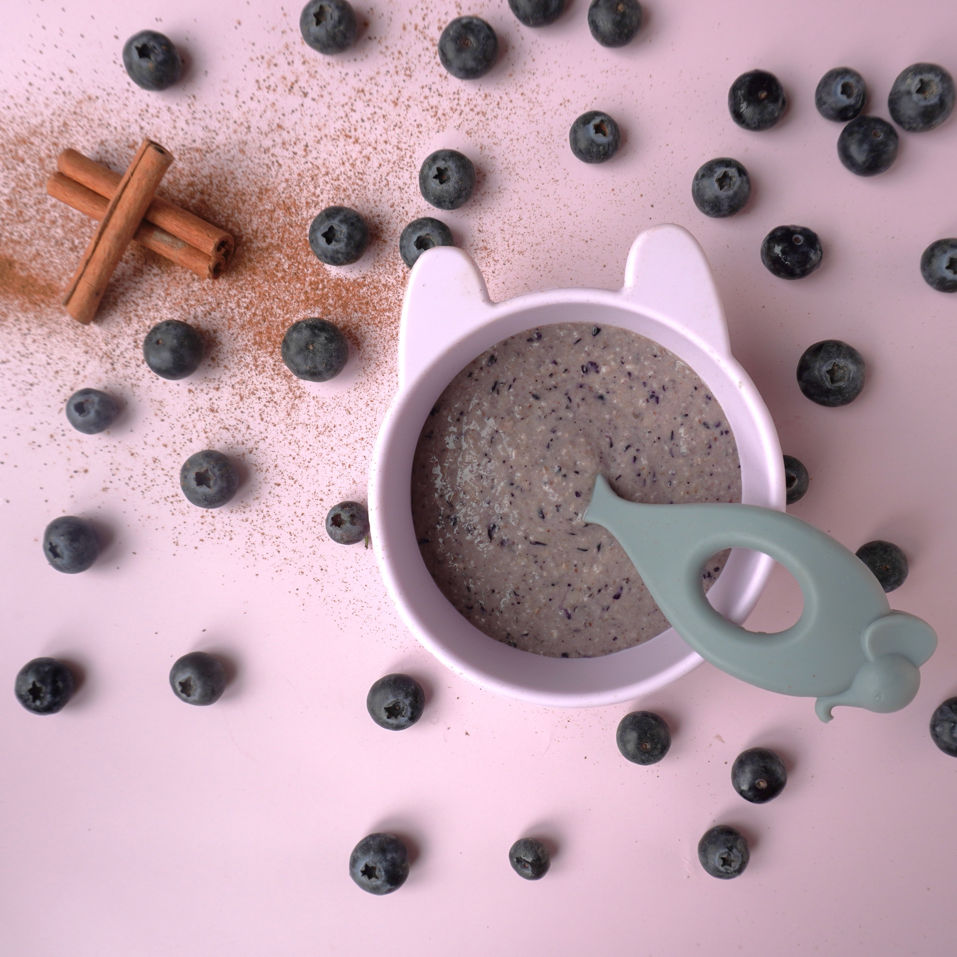 Gröt med blåbär & kanel