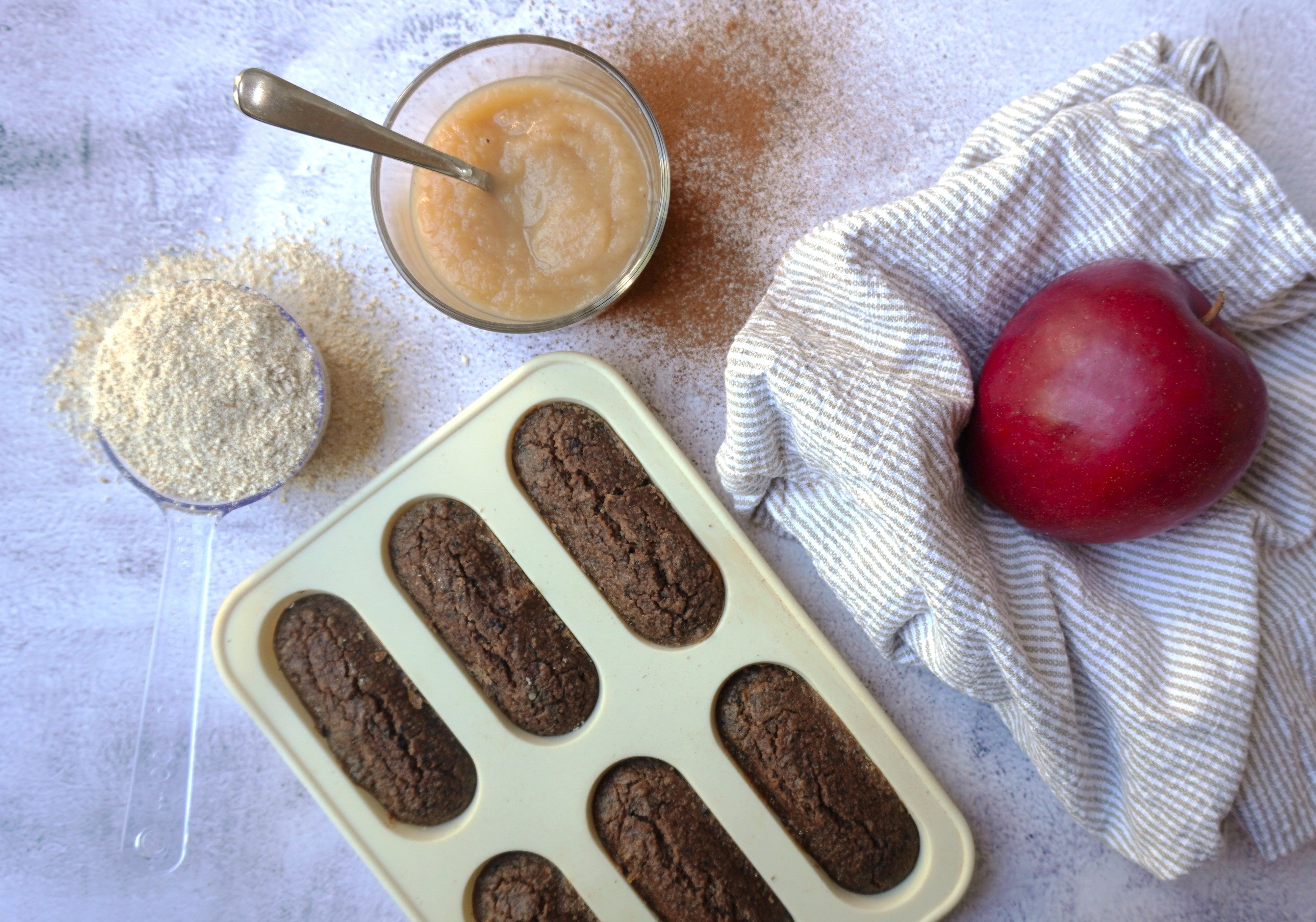 Grötpinnar med smak av äppelpaj