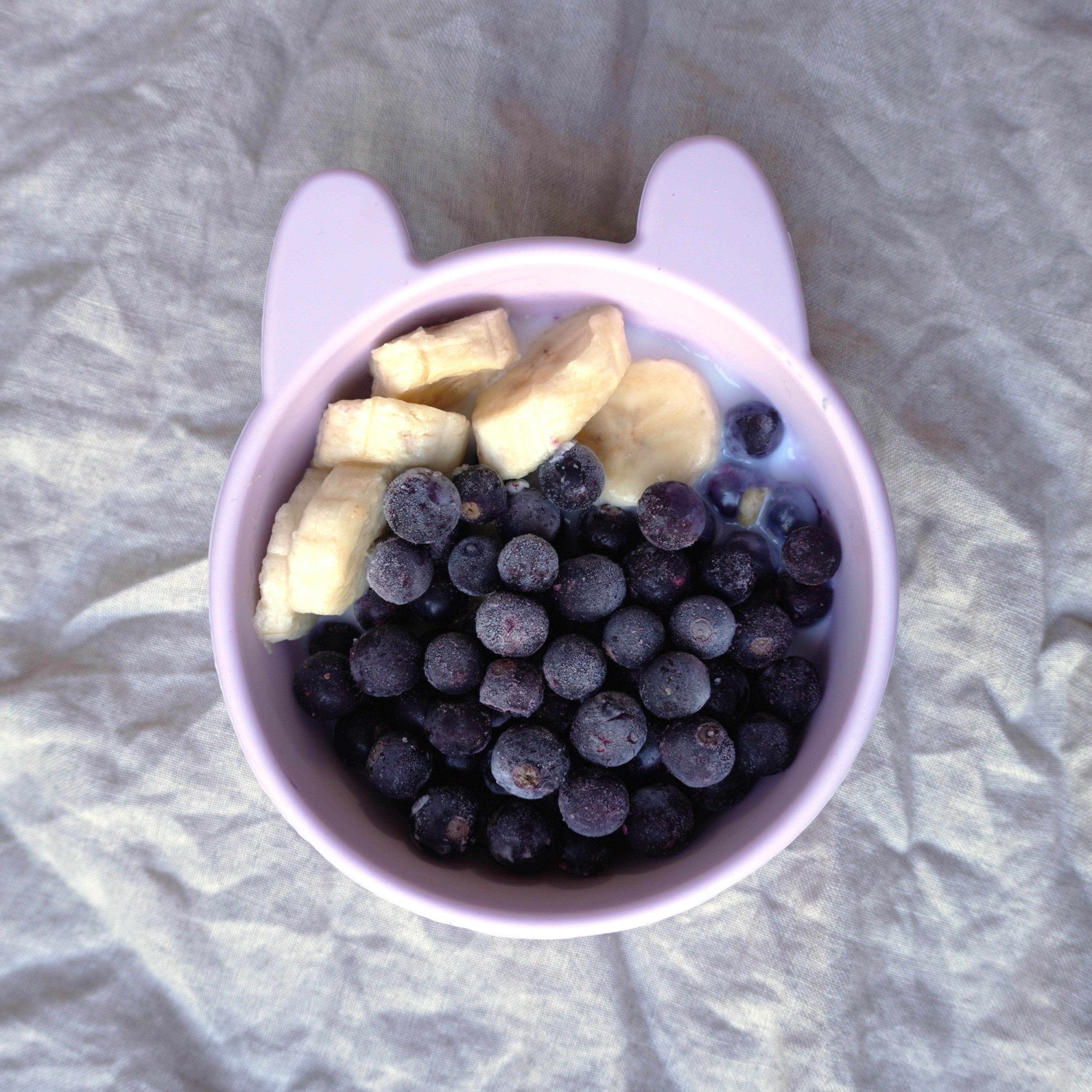 Nice cream med svarta vinbär & banan