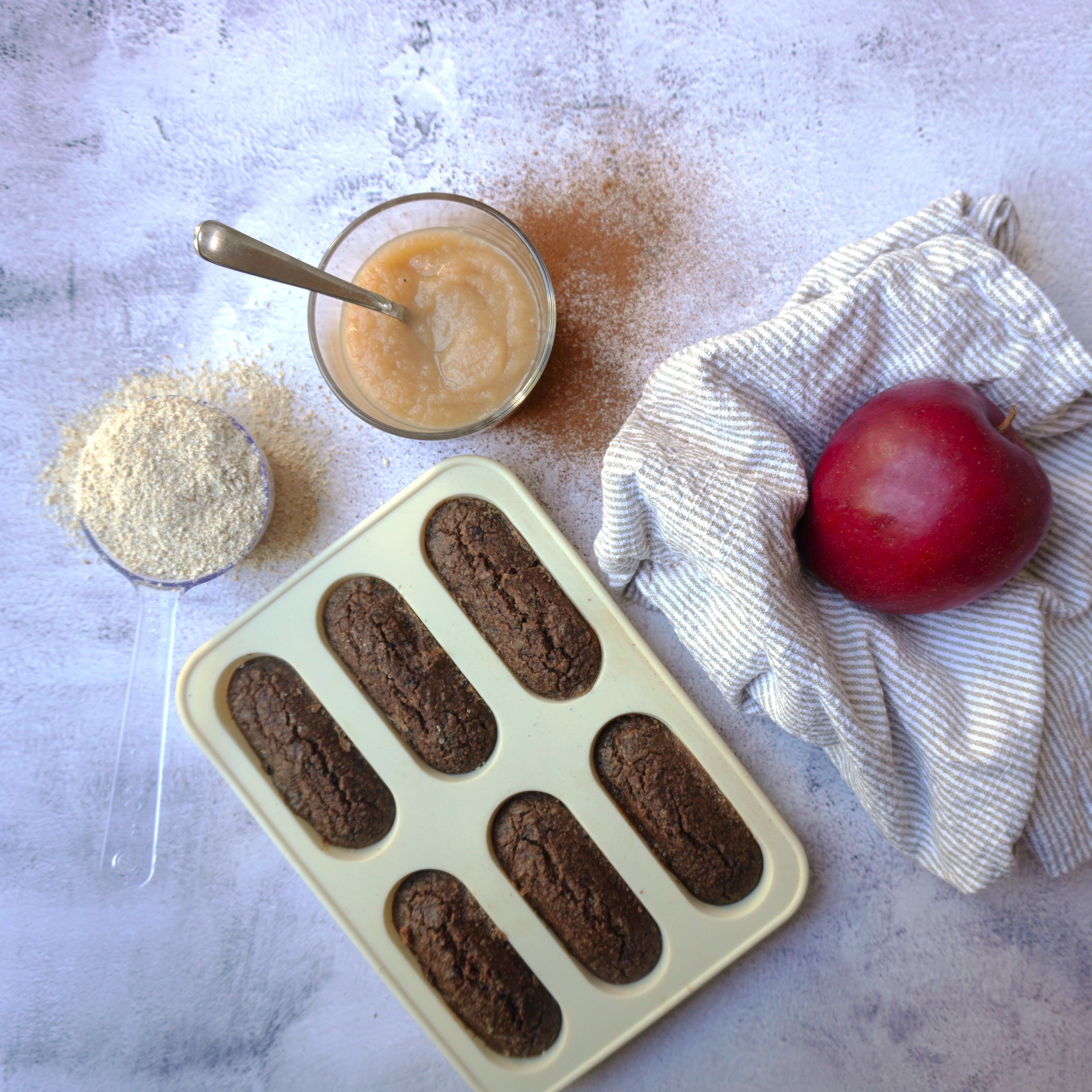 Grötpinnar med smak av äppelpaj
